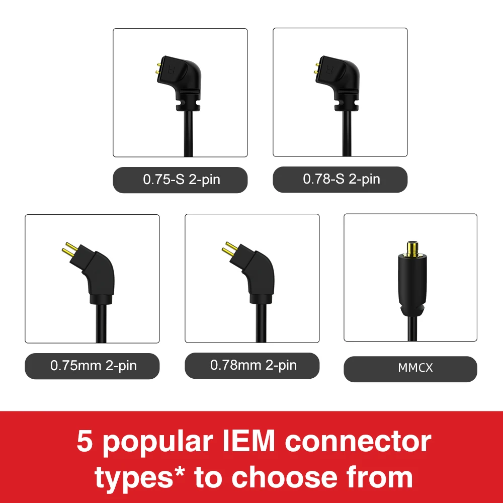TRN BT3S Wireless Bluetooth5.0 Aptx Cable 2PIN 0.75 0.78mm  MMCX A2DC  Headphone Bluetooth Cable For TRN X6/TFZ/ /TIN