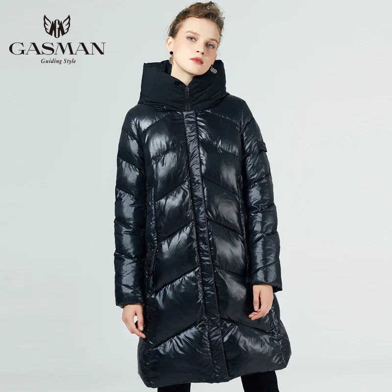 GASMAN 2019 Brand Fashion Thick Women Winter Bio Down Jackets Hooded Women Parkas New Winter Female