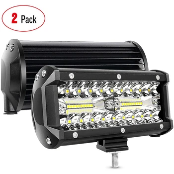 

OKEEN 7inch 120W Offroad Led Light Bar For Trucks Cars Combo Beams Spot Flood LED SUV ATV Tractor Excavator 12V 24V Work light