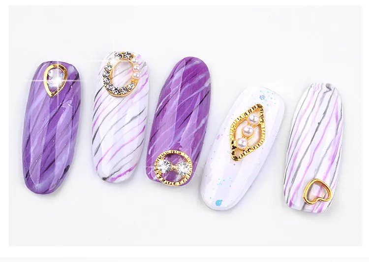5 шт 3D Сплав Аксессуары для дизайна ногтей сверкающие хрустальные золотые ногти ювелирные изделия высшего уровня для ногтей красивые амулеты