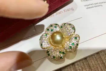 

New Design Brooch Pin Mountings Findings Settings Base Parts Fittings Accessories for Akoya Edison Pearls Agate Beads Stones