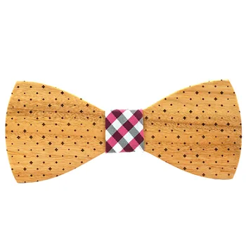 

Hand-made Wooden Bow Tie 2019 Business Men's Unisex Suit Shirt Banquet Party Wedding Classic Trendy High-grade Wood Bowtie Gifts
