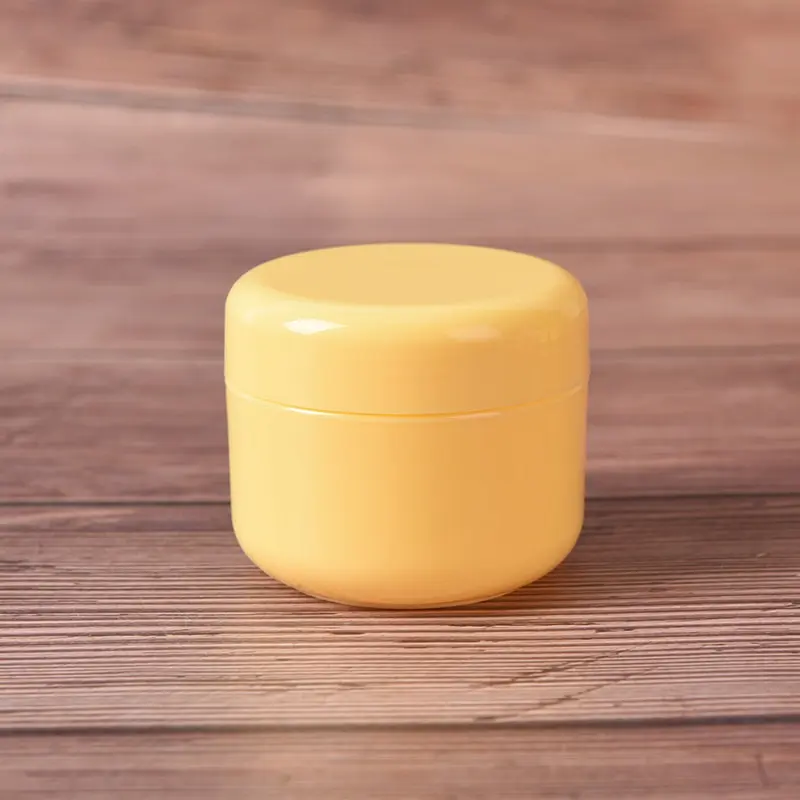 10/20/50/100 г мини-контейнер для крема для лица косметический пустые банки горшки Макияж жидкий крем увлажняющий бальзам для губ контейнер - Цвет: 50g yellow