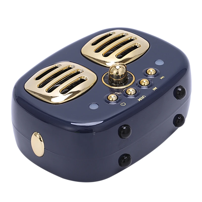 ABUI-3D стерео объемные Hifi звуковые эффекты ретро Bluetooth динамик Винтаж Мини беспроводной динамик Ностальгический тяжелый бас Tf Usb Fm