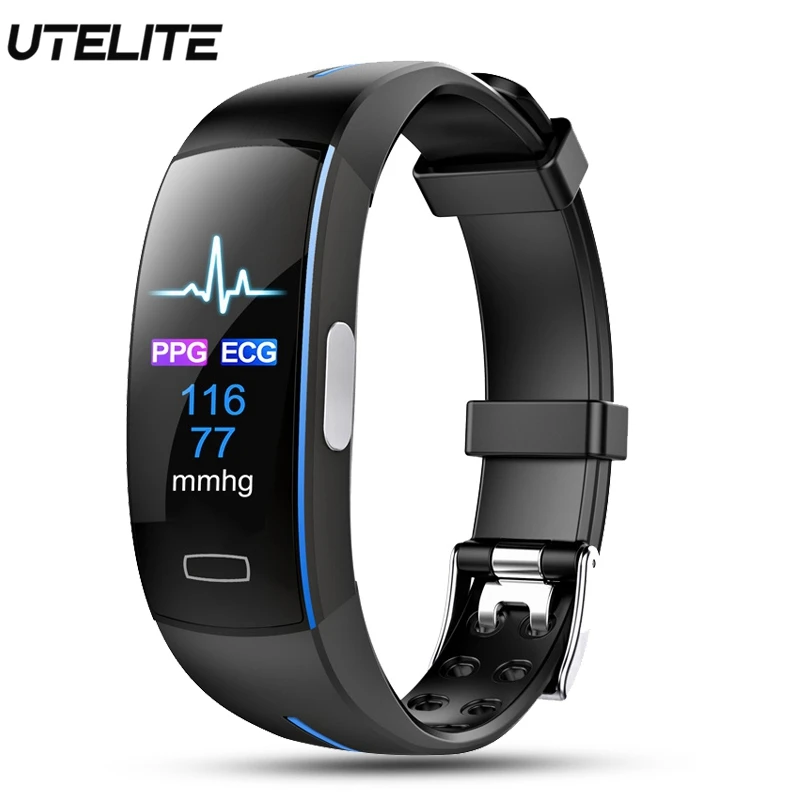 

UTELITE Smart Bracelet P3 Plus ECG Fitness Tracker Sport Wristband Heart Rate Blood Pressure Monitor Smart Watch for Android IOS