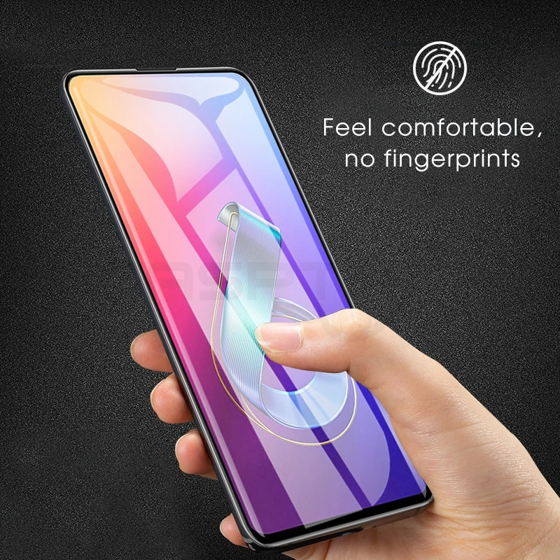 9H закаленное стекло для ASUS Zenfone 4 Selfie ZC520KL Черная передняя пленка полная защитная