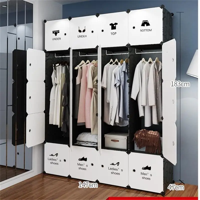 MODEL R Yatak Odasi Szafa Mobile Per La Casa Armario mobiliya шкаф мебель для спальни Guarda Roupa Mueble De Dormitorio гардероб - Цвет: MODEL R