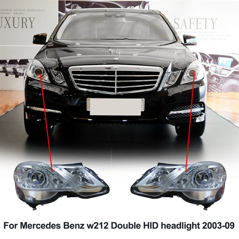 2x D2S XENON Brenner BLACK 6000K für Mercedes E-Klasse W211 W212 W213 Limo  Kombi