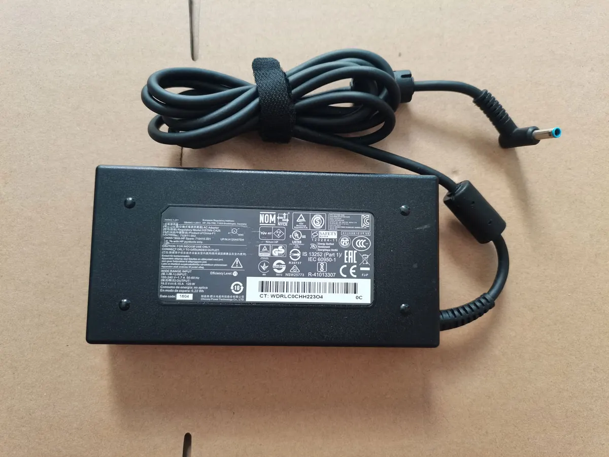 

OEM 19.5V 6.15A 732811-002 Blue Tip Blue Tip 120W AC Adapter For HP Envy 17t-j000 17t-j100 Laptop Original Puryuan Charger