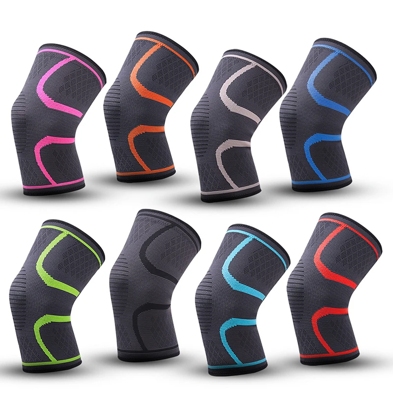 SKDK Gym Knee Pads Sports Safety Fitness Kneepad Elastic Knee Brace Support Gear Patella Running Basketball Volleyball Tennis