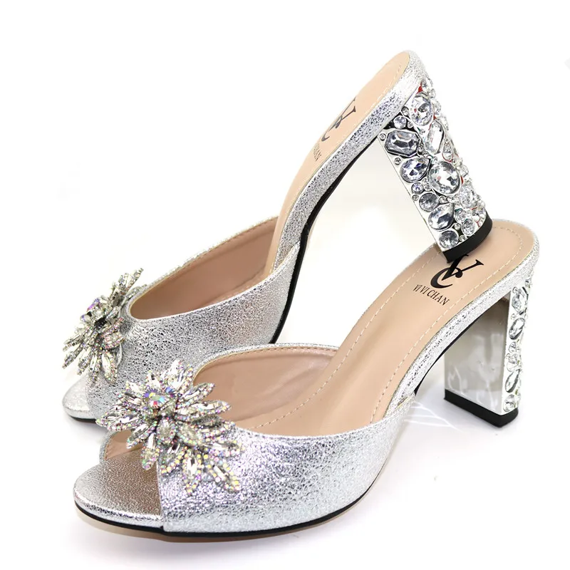 silver women shoes