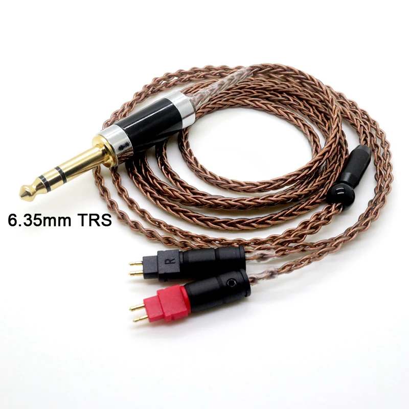 8cores Pure Copper Headphone Replacement Audio Cable for HD600 HD650 HD525 HD545 HD565 HD580