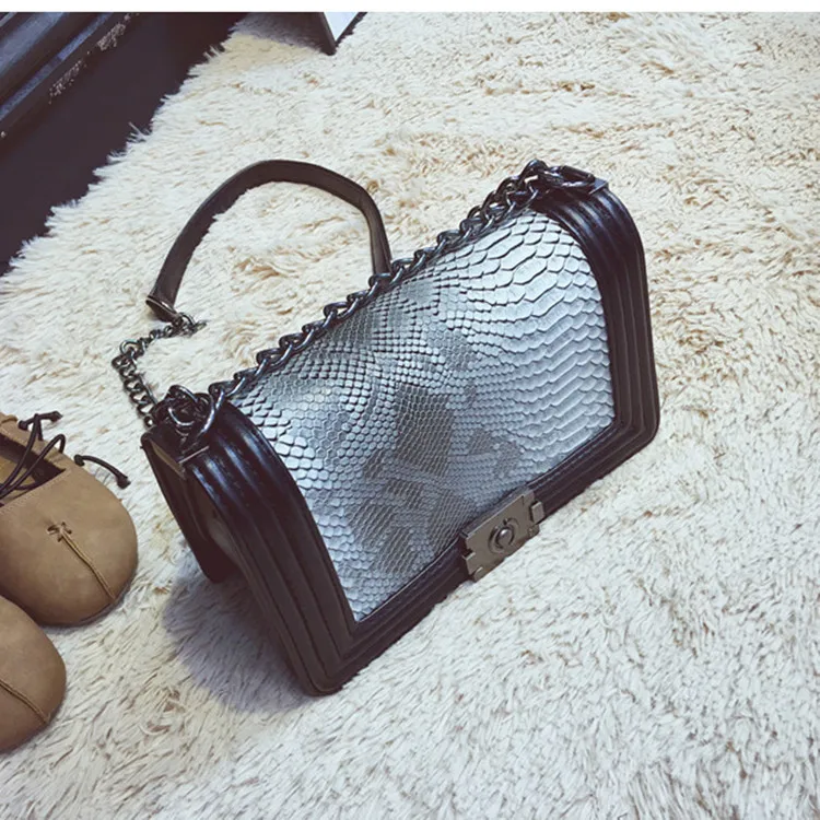

2019 Luxury Handbags Women Bags Designer Flap Black Party Chain Vintage Shoulder Bag Serpentine Purses Female Crossbody Bags Sac
