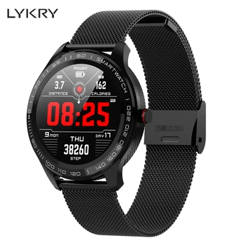 

LYKRY L9 Smart Watch IP68 Waterproof Men Women ECG Sports Fitness Tracker Heart Rate Blood Pressure Monitoring for Xiaomi Huawei