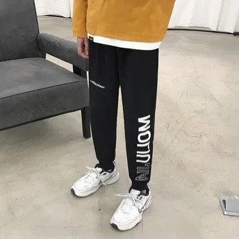 

Spring and Summer New Guardian Male Cotton Pants Male Beam Foot Harun Pants Loose Students Feet Pants