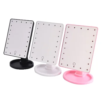 

1pc Cosmetic Illuminated Beauty Makeup tool Professional Makeup Mirrors With Adjustable 22LED Light Touch Screen Mirrors