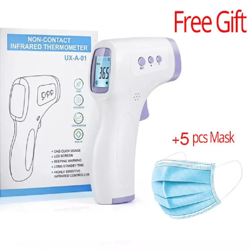 Non contact Infrared IR temperature infrared meter Digital temperature gun 3colos LCD Display Electronic infrarojo termometro|Temperature Gauges| - AliExpress