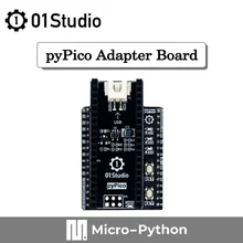 01 estúdio pypico placa de adaptador compatível com raspberry pi pico micropython rp2040 placa de adaptador