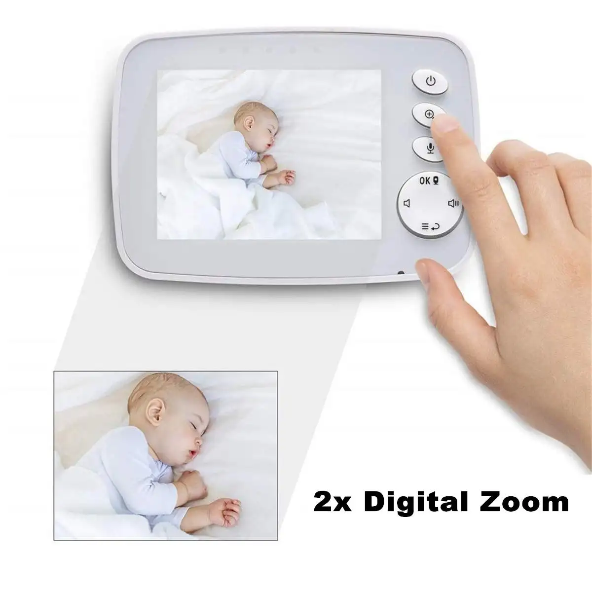 

Children Monitor Wireless Digital Video Kids Baby Sleeping Monitor LCD Display Screen Audio Video Receiver Night Vision Home