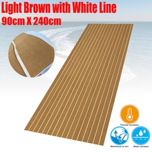 EVA пена лодка тик настил лист 3 размера яхты морской пол ковер коврик с самоклеющейся светильник коричневый в белом цвете аксессуары