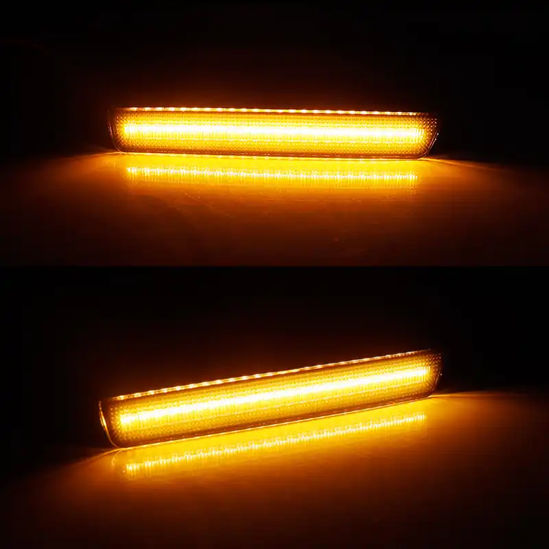 ijdm frente ambar roja trasera luz led de posicion lateral para 2015 2020 dodge challenger luces de balizamiento lateral reemplazar oem sidemarker