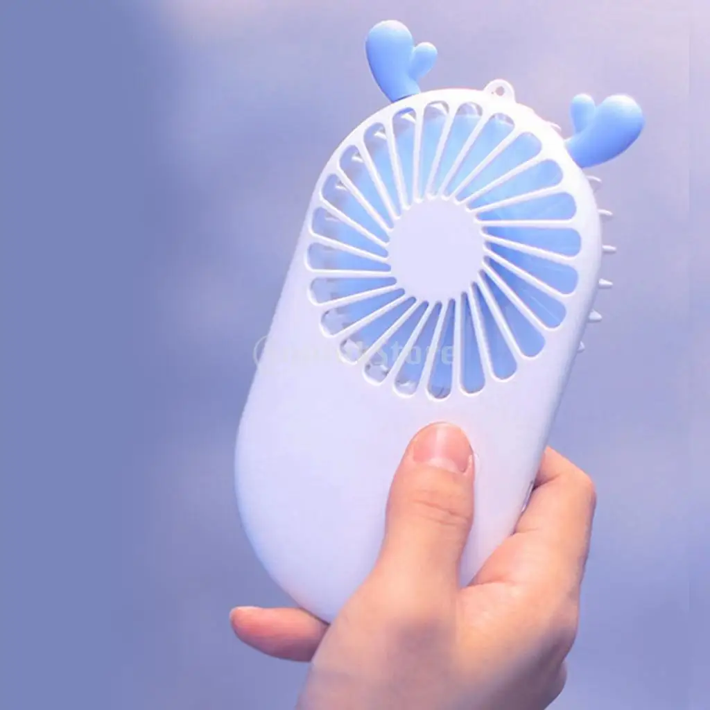 Mini Handheld Portable Air Cooler Fan 5V 2W USB Rechargeable Personal Cooling Fan for Travel Outdoor Office Room Kids Gifts