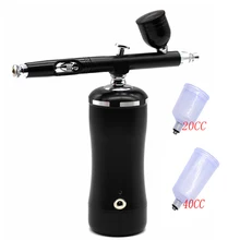 0,3 мм двойного действия Аэрограф с компрессорная установка принадлежности пистолета-распылителя украшения торта кисточки для маникюра Air Bracket Nail Art Car