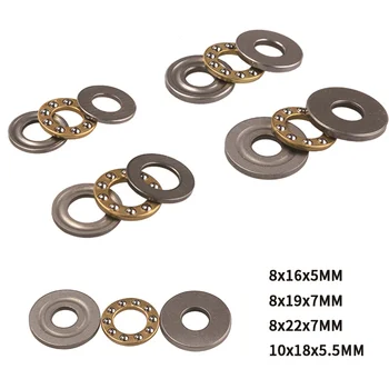 

5Pcs High Precision Miniature Thrust Ball Bearings F8/F10 Metal Axial Ball Bearing Set 8mm/10mm for Hardware Accessories