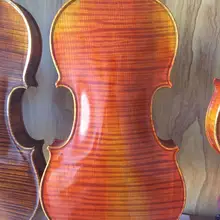 Одиночная доска скрипка ручной работы клен 4/4 твердой древесины натуральный зернистый красный свет скрипка дети взрослые игры Музыкальные инструменты