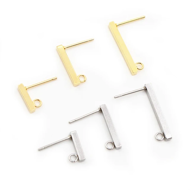 316 Stainless Steel Stud Earring Posts Connector - 20pcs/lot 316 Stainless  Steel - Aliexpress