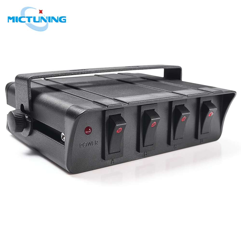 Панель переключателей MICTUNING 4 Gang светодиодный светильник с индикатором 20A рокер