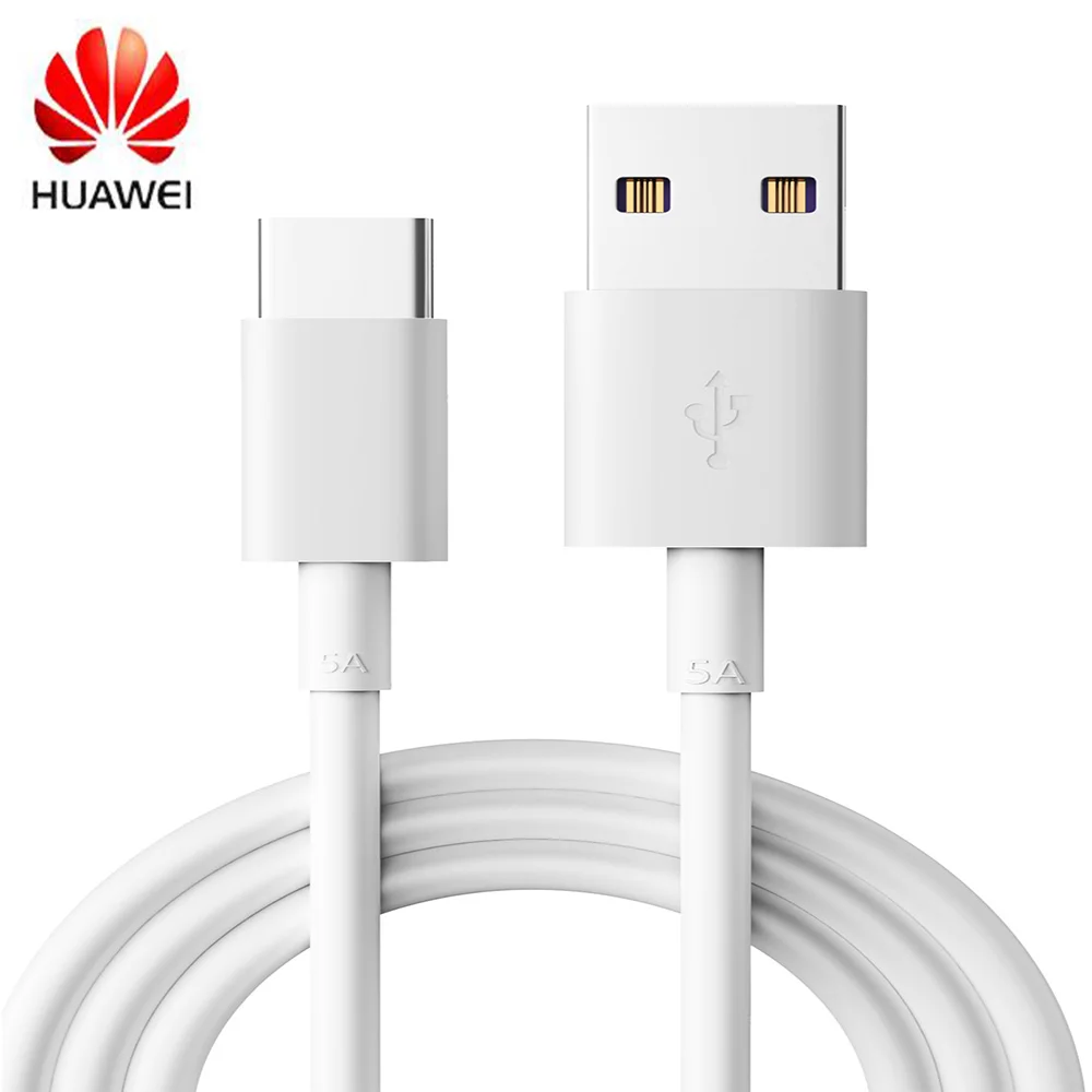Оригинальный кабель USB 3 1 типа C 5A для передачи данных Huawei Mate 30 9 10 20 P10 P20 P30 pro Honor V10