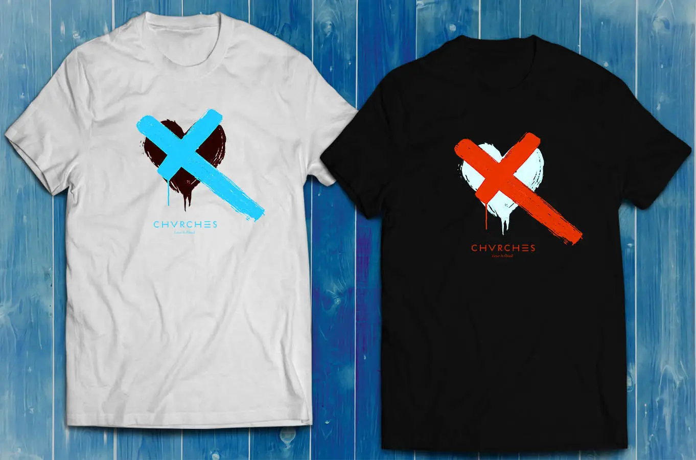 Chvrches Love Is Dead Album Logo черная белая мужская футболка | Мужская одежда