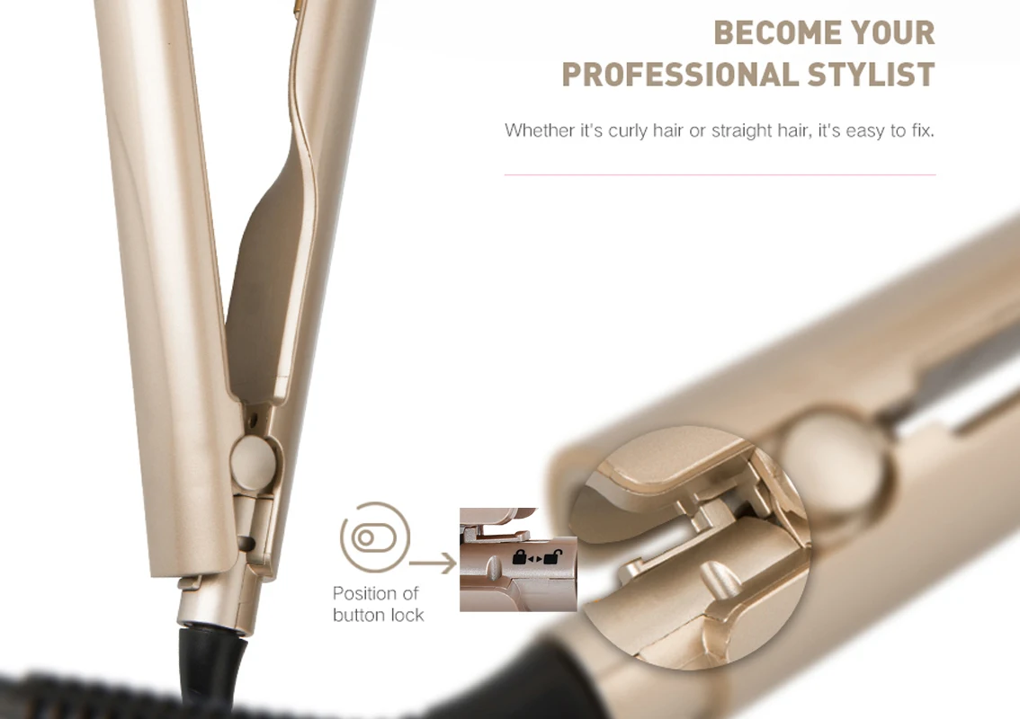 Мультистайлер электрический выпрямитель и щипцы для завивки волос бигуди 2 в 1 выпрямитель для волос утюги керамические инструменты для укладки