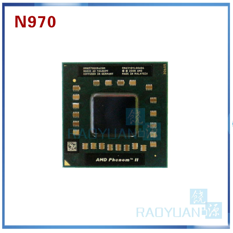 AMD Phenom II Quad-Core Mobile N970 2.2 GHz Quad-Core Quad-Thread CPU Processor HMN970DCR42GM Socket S1