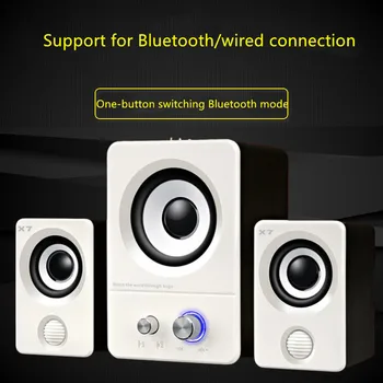 Laptop Desktop Computer Audio Speaker Phone Home Theater Subwoofer Mini Bluetooth Altavoz Boombox Caixa De Som LoudspeakerF4039C