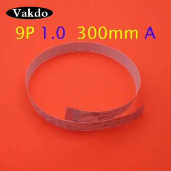 

10pcs/20pcs/50pcs 9pin FFC FPC flat flexible cable 1.0mm pitch A Forward Length 300mm Ribbon Flex Cable AWM 20624 80C 60V VW-1