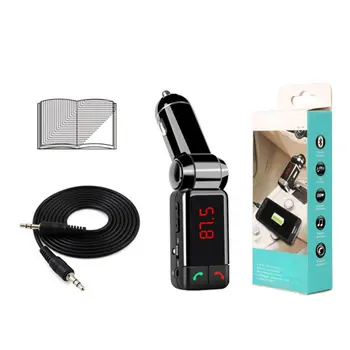 

car kit FM / Wireless Audio RECEIVER MP3 player hands free USB FM charger modulator BC06 Car MP3 Dual USB Car MP3 Player 1pcs