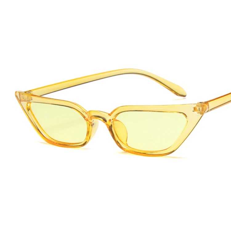 2021 Small Cat Eye Fashion Sunglasses Women Vintage Plastic Mirror Vintage Sun Glasses Female Oculos De Sol Feminino UV400 square sunglasses Sunglasses