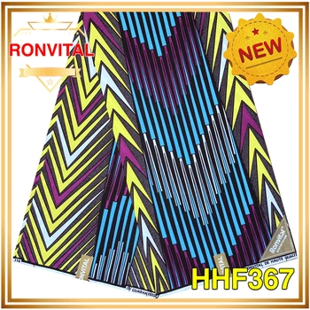 

RONVITAL TEXTILE WAX PRINT FABRIC 100% COTTON DIY MATERIAL ANKARA FABRIC 6 YARDS/PCS FREE SHIPPING LADY CLOTH