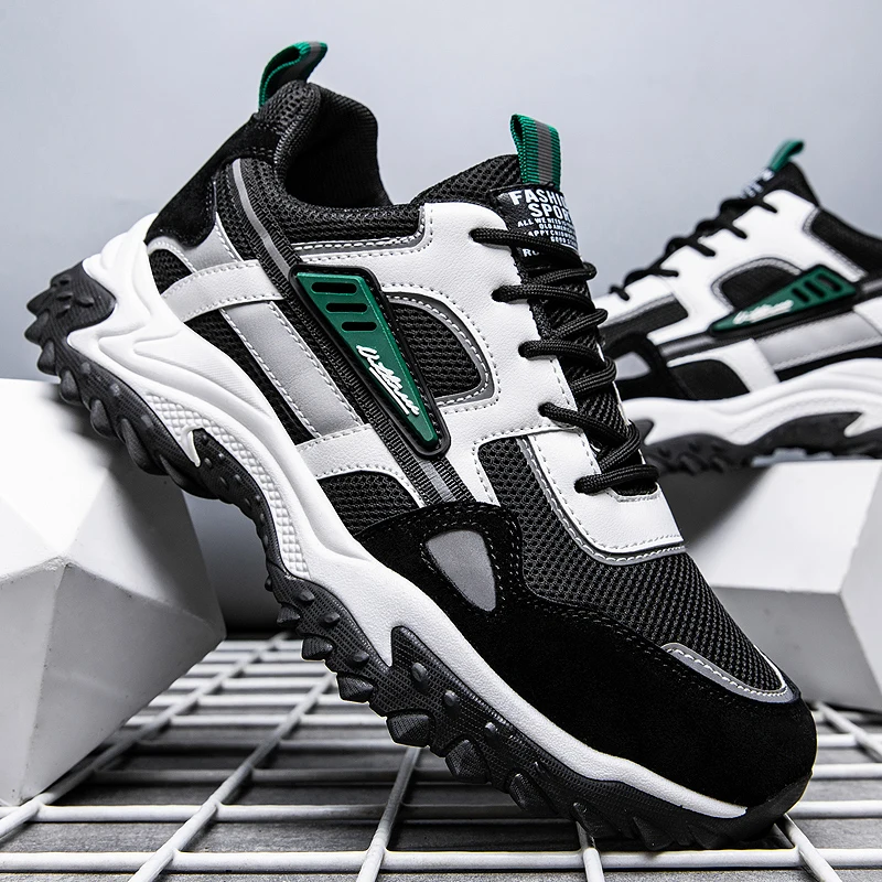 

Мужские кроссовки для бега, Высококачественная удобная спортивная обувь, модная Молодежная трендовая спортивная обувь для ходьбы, Уличная обувь на платформе