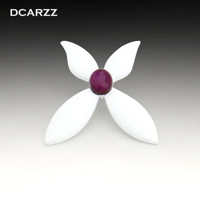 Classic Cute Ladybug Moth PinPurple Crystal Stone Butterfly Brooches Party Comic Trendy Jewelry Women Gift Anime Lapel Pin Brooch