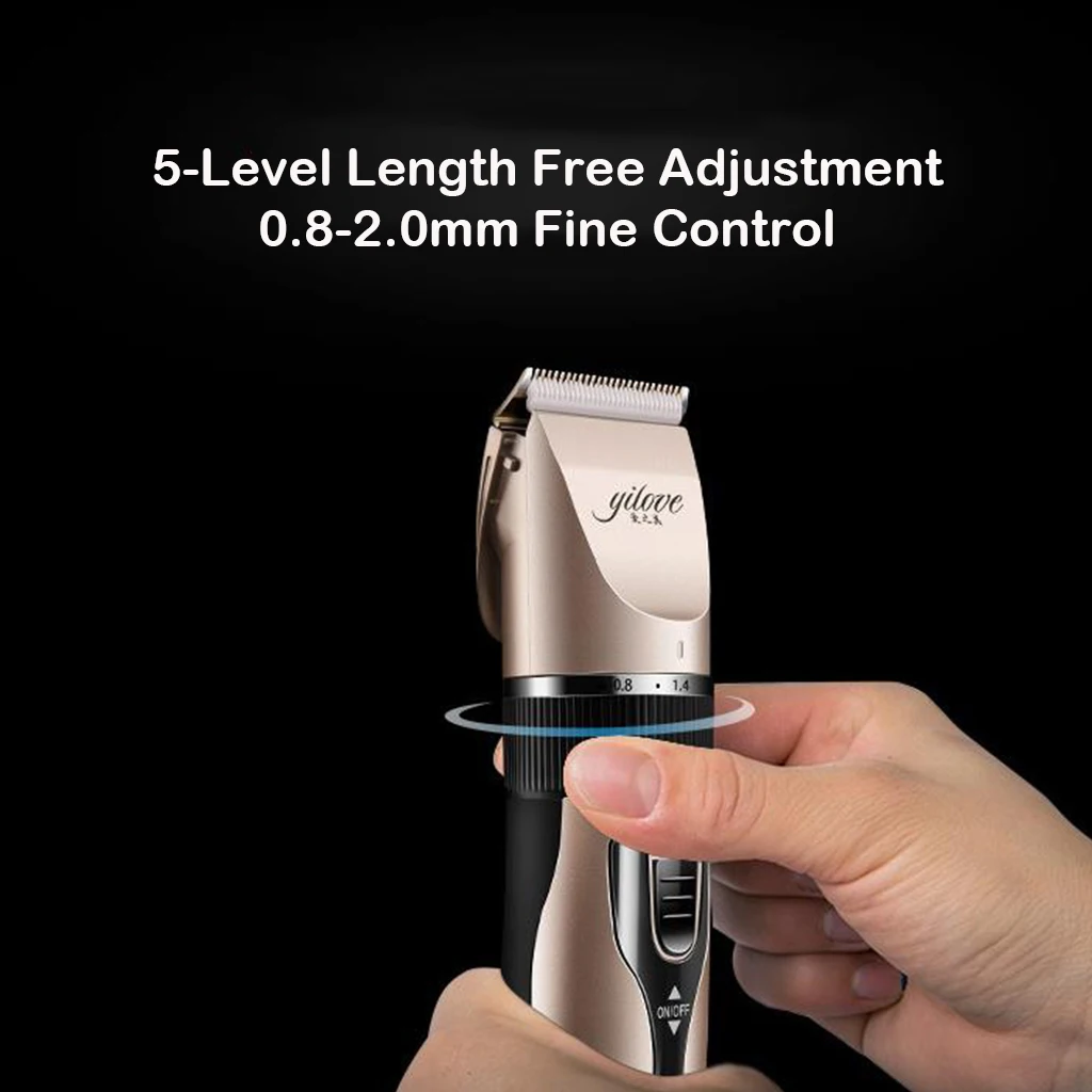 Portable Quiet Electric Hair Clipper Beard Hair Cutting Kit for Kids Adult