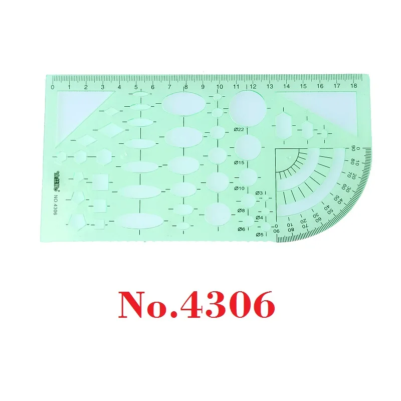 Small Circle Round Circular Drawing Template KT Soft Plastifc Ruler Design  Drafting Stencil