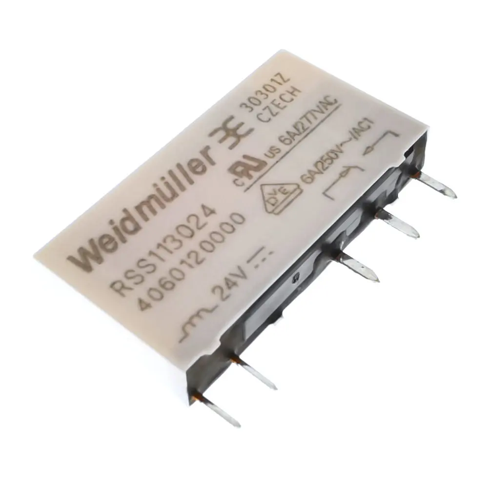 For 10pcs Weidmuller RSS113024 Relay 24VDC 5pin 6A 