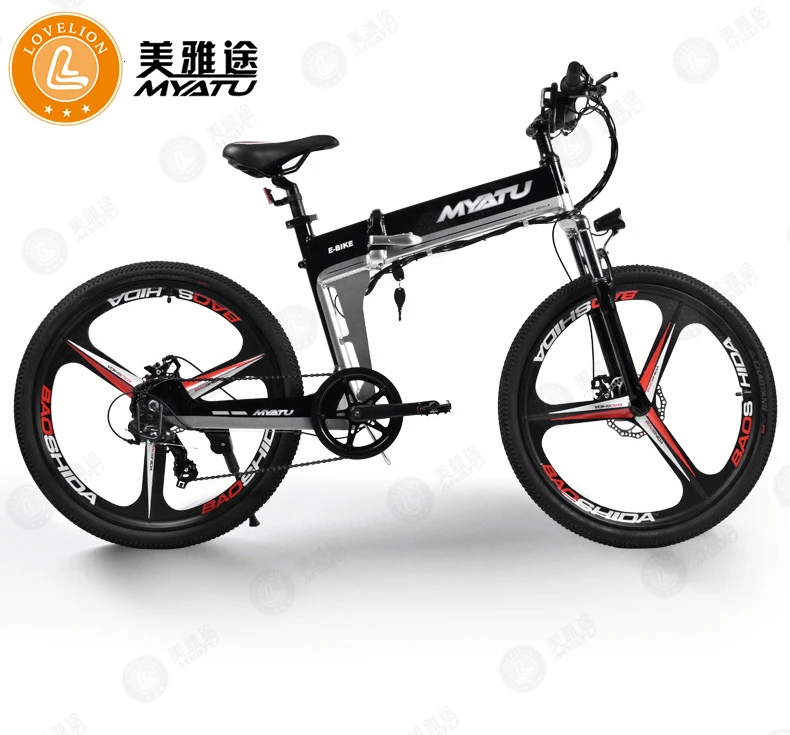 MYATU, складной мощный электрический велосипед для взрослых, 250 Вт, вспомогательный горный электровелосипед, большой литиевый аккумулятор, 48В 8ач, Мопед, электровелосипед, электровелосипед