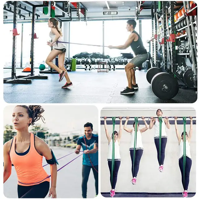 208cm Fitness Rubber Bands Resistance Band Unisex Yoga Elastic Bands Loop Expander for Exercise Sports Equipment 4