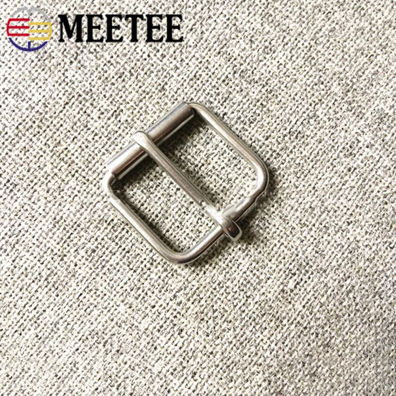 Meetee, 1 шт./2 шт., ID27-60mm, нержавеющая сталь, пряжка для ремня, металлическая одинарная игла, роликовая пряжка для ремня, аксессуары для рукоделия