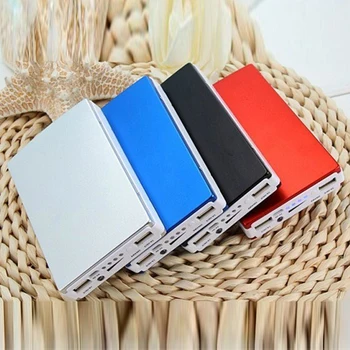 

Solar Power Bank Real 30000 mAh Dual USB External Waterproof Polymer Battery Charger Outdoor Light Lamp Powerbank
