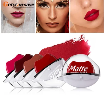 

12 Colors Sexy Red Lip Lazy Lipstick Waterproof Matte Lipstick Long Lasting Lip Gloss Makeup Nude Lip Gloss Makeup